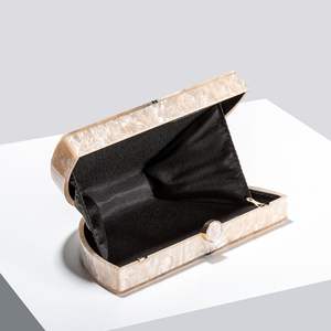 Meia Sala Listrado Branco Preto Acrílico Caixa Embreagens Mulheres Ombro Mensageiro Partido Embreagem Bolsa Festa À Noite Menina Lady Mini Bag - Product Image 5