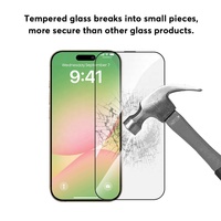 Protection d'écran en verre trempé HD anti-traces de doigts pour iPhone 18 17 16 15 14 13 12 11 X Pro Max
