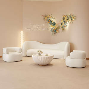 Designer créatif de canapé de salon, canapé blanc, salle de réception, canapé d'attente - Product Image 2