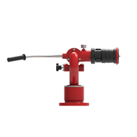 Barre de commande double fixe en alliage d'aluminium de 4 pouces, commande manuelle, canon à eau multifonction pour camion de pompiers, pour la lutte contre les incendies