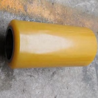 Roue à roulement à billes en polyuréthane PU solide de haute qualité avec noyau en acier, utilisée sur les transpalettes/chariots
