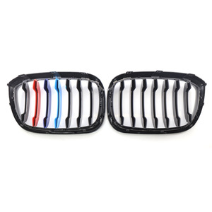 Parrilla M tricolor de una sola línea en negro brillante para BMW X3 X4 G01 G08 51138469959 para actualización o reequipamiento. - Product Image 4