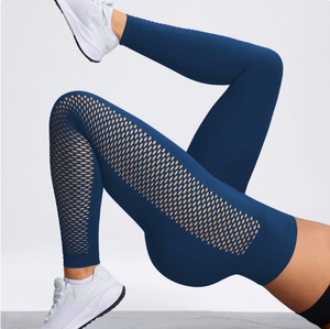 Shorts de Yoga de Cintura Alta para Mujer, Levanta Glúteos, Sin Costuras, con Malla Transpirable de Spandex - Product Image 5
