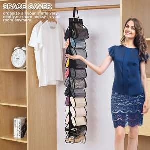 Hanging Organizer Leggings Roll Holder Organizer Hanging Organizer Storage With 24 Roll Independent Compartments - Product Image 3