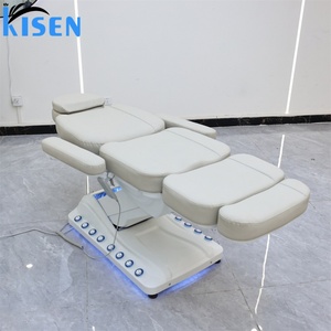 Kisen Top Beauty Chair Luxury Salon Clinic Hospital Beautyshop <b>Bed</b> Tattoo Chair Massage Table with Electric 3 Motors <b>Led</b> Light - Product Image 5
