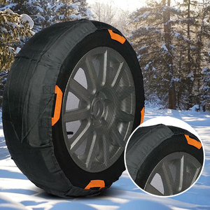 Nouvelles Chaînes à Neige de Haute Qualité pour <span class=keywords><strong>Pneus</strong></span>, Couvre-<span class=keywords><strong>Pneus</strong></span> à Couverture Complète, Chaînes d'Urgence pour <span class=keywords><strong>Pneus</strong></span> de Voiture en Tissu Textile, Installation Facile, Garantie 1 An - Product Image 1