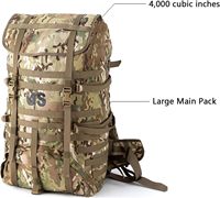 Sac à dos tactique Spoir MOLLE 2 en polyester avec cadre, grand format / OCP Outdoor
