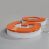 GFacePremium 3D Acryl LED-Kanalbuchstaben-Schild für gelistete Stromversorgungen IP65 Wasserdicht Frontbeleuchtete Werbedekoration Großformat