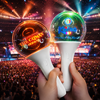 Longstargift Bâton lumineux LED personnalisé en acrylique pour événements et spectacles, approvisionnement en gros