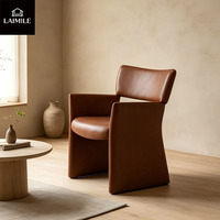 Fauteuil de salle à manger de style art contemporain, structure solide, chaise d'appoint rembourrée pour maison, villa, café, mobilier contractuel