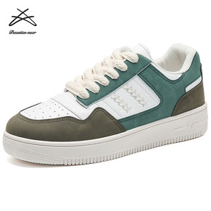 Zapatos Blancos de Moda para <span class=keywords><strong>Hombre</strong></span> al por Mayor, Zapatos de Cuero con Cordones, Zapatos Casuales para Caminar, Zapatos Deportivos Transpirables - Product Image 6