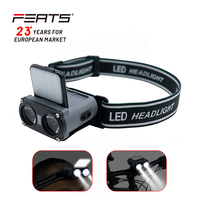 Luces LED Multifuncionales FERTS de Larga Duración Recargables por USB para Bicicleta, con Clip para Gorra, Luces de Advertencia de Emergencia para Exteriores