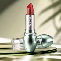 Mini rouge à lèvres minéral longue tenue 5,5g, format échantillon, vert clair, en forme de calebasse, pour mariage, marque privée