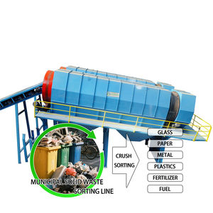 Yüksek verimli MSW belediye katı atık yönetimi sıralama bitki yurtiçi çöp atık sıralama geri dönüşüm makinası hattı - Product Image 5