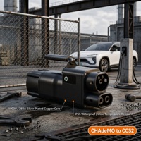 Convertisseur d'alimentation CC CHAdeMO vers CCS2, adaptateur de station de charge pour véhicules électriques du Japon vers l'UE, adaptateur de borne de recharge de Chine