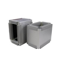 PIR Köpük Sandviç Paneller Önceden Yalıtımlı Hava Kanalı Levhası PID Alüminyum Levha HVAC Kompozit Kanal Sistemleri için 20mm Isı Yalıtımı