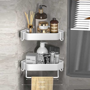 أرفف حمام معدنية الأكثر مبيعًا لعام 2023، رفوف زاوية للحمام مثبتة على الحائط، رف زاوية للدش من سبائك الألومنيوم - Product Image 4