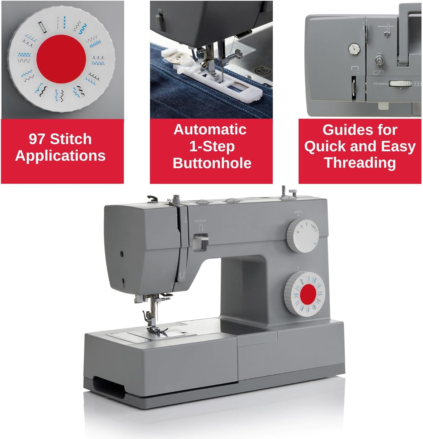 High-speed Sewing Machine with Accessory Kit - Singer 4423