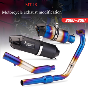 ท่อไอเสียรถจักรยานยนต์สมรรถนะสูงแบบ Akrapovic สำหรับ Yamaha R15 V3 <span class=keywords><strong>MT15</strong></span> ท่อไอเสียแต่งสำหรับรถแข่ง - Product Image 2