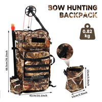 Étui pour arc composé, sac à arc léger et souple avec poche pour flèches et sangles de sac à dos, sac à fusil 2 en 1 pour la chasse et le tir