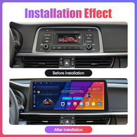 Autoradio Android 12,3 pouces avec écran QLED intégré, processeur octa-core, lecteur DVD, navigation GPS, Carplay, Android Auto, 4G WIFI GPS