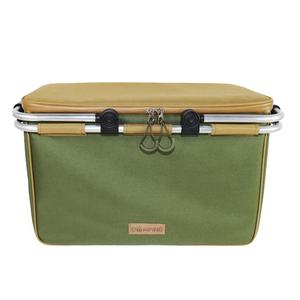 กระเป๋าเก็บความเย็นแบบพกพากระเป๋าเก็บความเย็นพิมพ์โลโก้ที่กำหนดเองโพลีเอสเตอร์นุ่มกันน้ำสำหรับปิกนิกท่องเที่ยวอาหารตั้งแคมป์ - Product Image 1