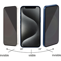 Protection d'écran en verre trempé anti-espion 2.5D 28 degrés anti-huile anti-choc pour iPhone 17 Pro Max, prix usine, compatible iPhone 16 15 14