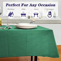 Nappe rectangulaire multicolore 3 plis en papier et plastique, vert clair, pour usage domestique