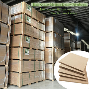 Panneau MDF mélaminé le moins cher, panneau de fibres MDF stratifié 4x8, qualité E1, texture uniforme et fine pour meubles et armoires - Product Image 1