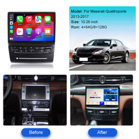 Radio mobil Android 12 harga grosir Head Unit Player untuk Maserati Quattroporte 2013-2017 dengan Carplay Qualcomm 10.26 inci