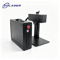 Máquina de Marcado Láser de Fibra Portátil VOLaser Mini de 20W/30W, CNC, para Grabado de Texto e Imágenes en Anillos, Acero Inoxidable, Metal, Piedra, Madera, Plástico