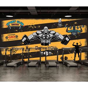 Su misura Per Il Fitness Bilanciere 3D design murales carta da parati per la Ginnastica - Product Image 3