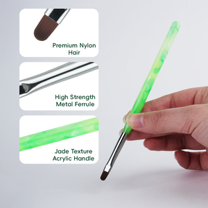 ชุดแปรงทำเล็บ 6 ชิ้น ดีไซน์<span class=keywords><strong>หินอ่อน</strong></span><span class=keywords><strong>สี</strong></span><span class=keywords><strong>เขียว</strong></span>ใหม่ ขนไนลอน ด้ามอะคริลิค สำหรับร้านทำ<span class=keywords><strong>เล็บ</strong></span> - Product Image 2
