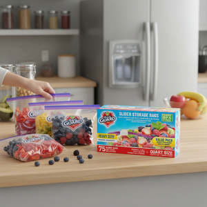 75 Sacchetti per Alimenti Resistenti con Chiusura a Zip Scorrevole, Sacchetti per Conservazione, Ordina e Conserva gli Alimenti con Sicurezza - Product Image 3
