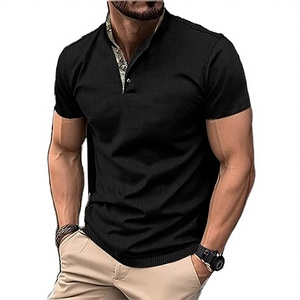 Camiseta Casual de Verano para Hombre, Manga Corta, Holgada, Tejida, 180 Gramos, Diseño Liso, Venta al Por Mayor - Product Image 3