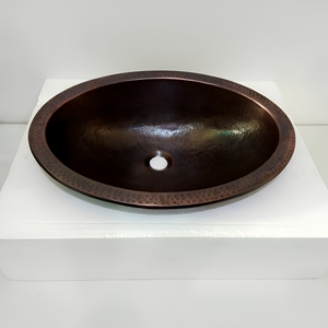 Herramienta de Limpieza para Fregadero Ovalado de Cobre, Acabado Antiguo Oscuro, Limpiador de Fregadero de Cobre Hecho a Mano, Accesorio de Limpieza para Cocina - Product Image 4