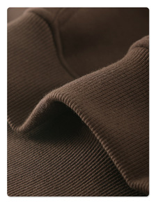 เสื้อฮู้ดโอเวอร์ไซส์สีน้ำตาลสำหรับผู้ชาย ผ้าฝ้ายฟลีซลำลอง มีกระเป๋าหน้า พิมพ์ลายโลโก้ สไตล์สตรีทแวร์สำหรับฤดูใบไม้ร่วง - Product Image 3