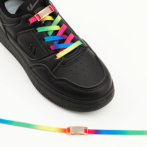 Nuevos cordones con cierre de diamante sin lazos, cordones elásticos con purpurina, zapatillas de tenis, cordones para zapatos sin corbata, cordones planos, accesorios para zapatos - Product Image 4