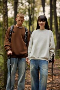 Felpe personalizzate in rilievo di alta qualità felpe personalizzate <span class=keywords><strong>oversize</strong></span> da uomo bianche in bianco goffrato felpe con cappuccio stampa da uomo - Product Image 4