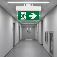 Fabrik-Großhandelspreis LED-Notausgangsschild mit Wiederaufladbarer LiFePO4-Batterie für Krankenhäuser