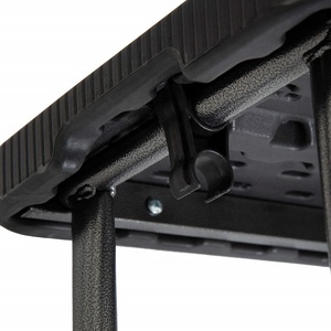 Banco Plegable de Plástico para Jardín, <span class=keywords><strong>Camping</strong></span> o <span class=keywords><strong>Bistro</strong></span>, de 6 Plazas, 180 cm, Color Negro, de Mimbre, Marca Manufacturer - Product Image 4