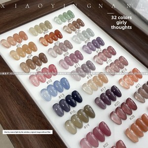 Kit de Gel UV para esmalte de uñas de 32 colores, 15ml, Base desnuda, LED fototerapia, pensamientos de <span class=keywords><strong>niña</strong></span>, botella de Gel transparente para bricolaje, francés gratis - Product Image 2