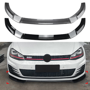 Amp-Z Front Bumper Lip Splitter Carbon Fiber Texture Matte Finish For Volkswagen Golf MK7 GTI R Rline - Product Image 1
