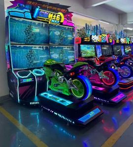 เครื่องเกมแข่งรถมอเตอร์ไซค์ Phantom Knight 6 Max จอ HD คู่ แบบหยอดเหรียญ สำหรับสวนสนุกและศูนย์การค้า - Product Image 6
