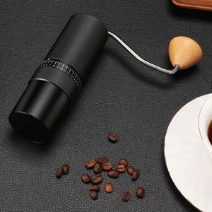 Stainless Steel 6 Starts Conical Burr Core External Regulation Hand Portable Bean <b>Mini</b> Manual Coffee <b>Grinder</b> - Product Image 4