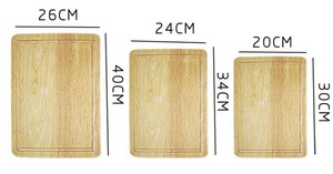Platos de Madera Maciza para Carne, Estilo Bohemio, de Madera de Acacia, para Servir Barbacoa, Cortar Carne, <span class=keywords><strong>Restaurantes</strong></span>, <span class=keywords><strong>Sopa</strong></span> - Product Image 6