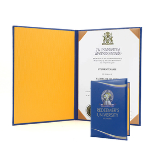 Carpeta Porta Diplomas de Graduación A4 con Estampado Colorido, Funda de Cuero PU para Certificado con Página Moiré - Product Image 1