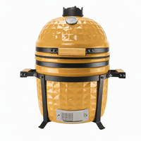 Auplex BBQ Parrilla de Carbón Portátil de 15 Pulgadas, Kamado de Cerámica de Lujo de 15 Pulgadas al por Mayor, Ahumador de Carbón para BBQ EN-1860 Precio de Fábrica