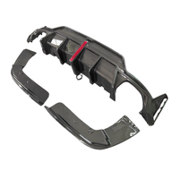 Diffuseur arrière en fibre de carbone + kit carrosserie d'angle arrière pour BMW Série 3, kit carrosserie personnalisé pour pare-chocs arrière, outils automobiles