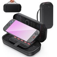 Untuk Nintendo Switch 2 konsol belakang transparan desain ergonomis dengan pelindung layar TPU cangkang Dockable